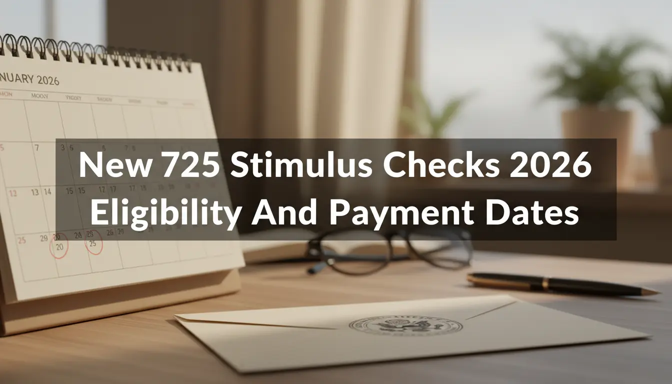 New 725 Stimulus Checks 2026 Eligibility and Payment Dates - zennail365.com